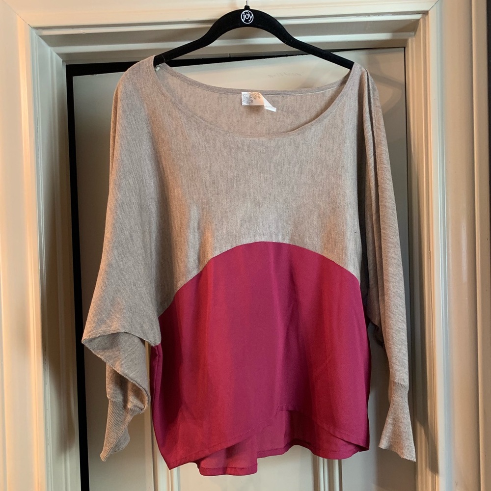Color block sweater